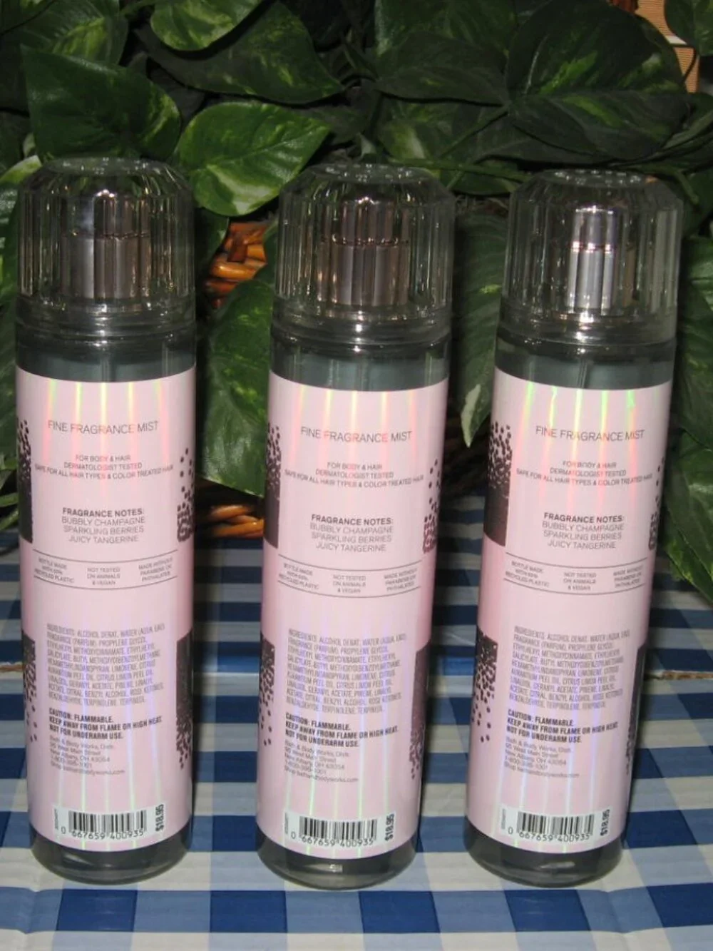 BBW Champagne Toast Fine Fragrance Mist Lot of 3 New